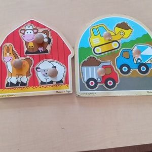 Melissa and Doug toddler puzzles